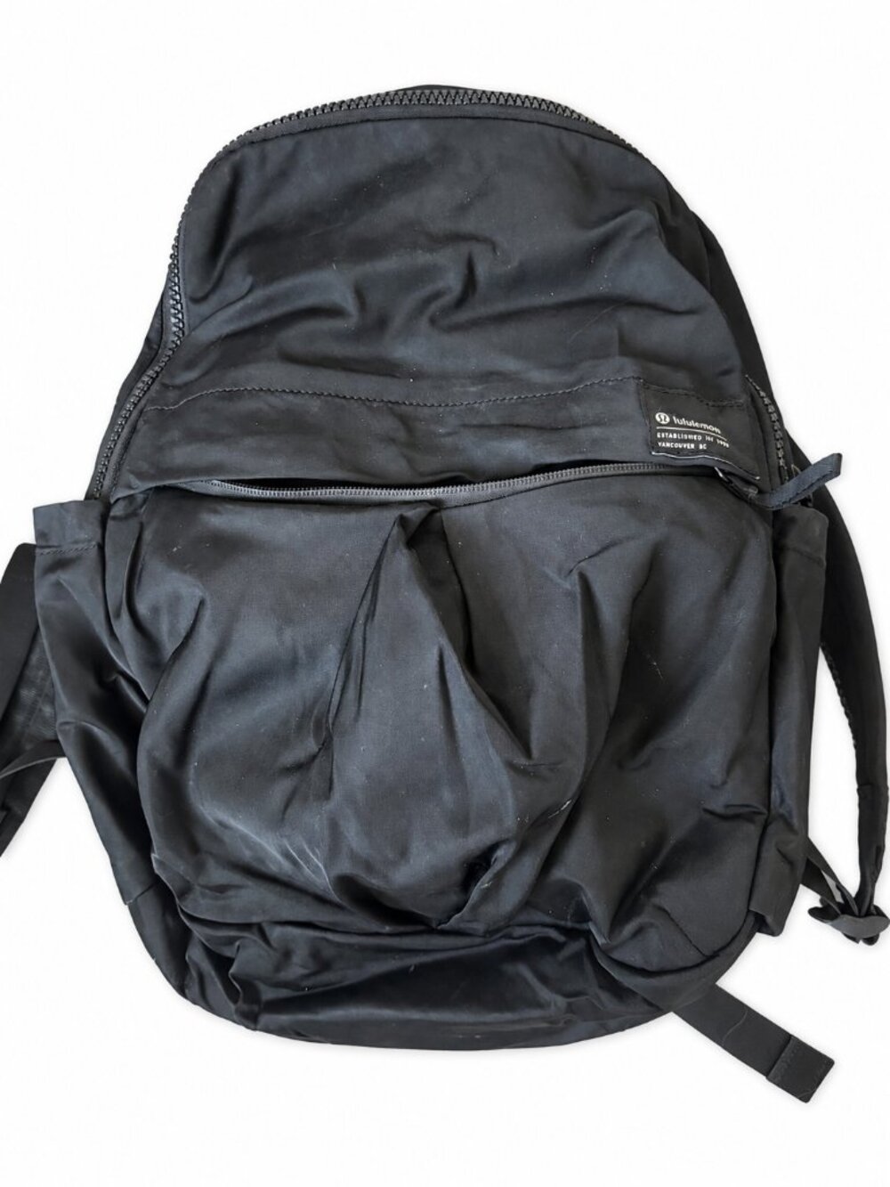 Lululemon Black Backpack Front Zip Pockets